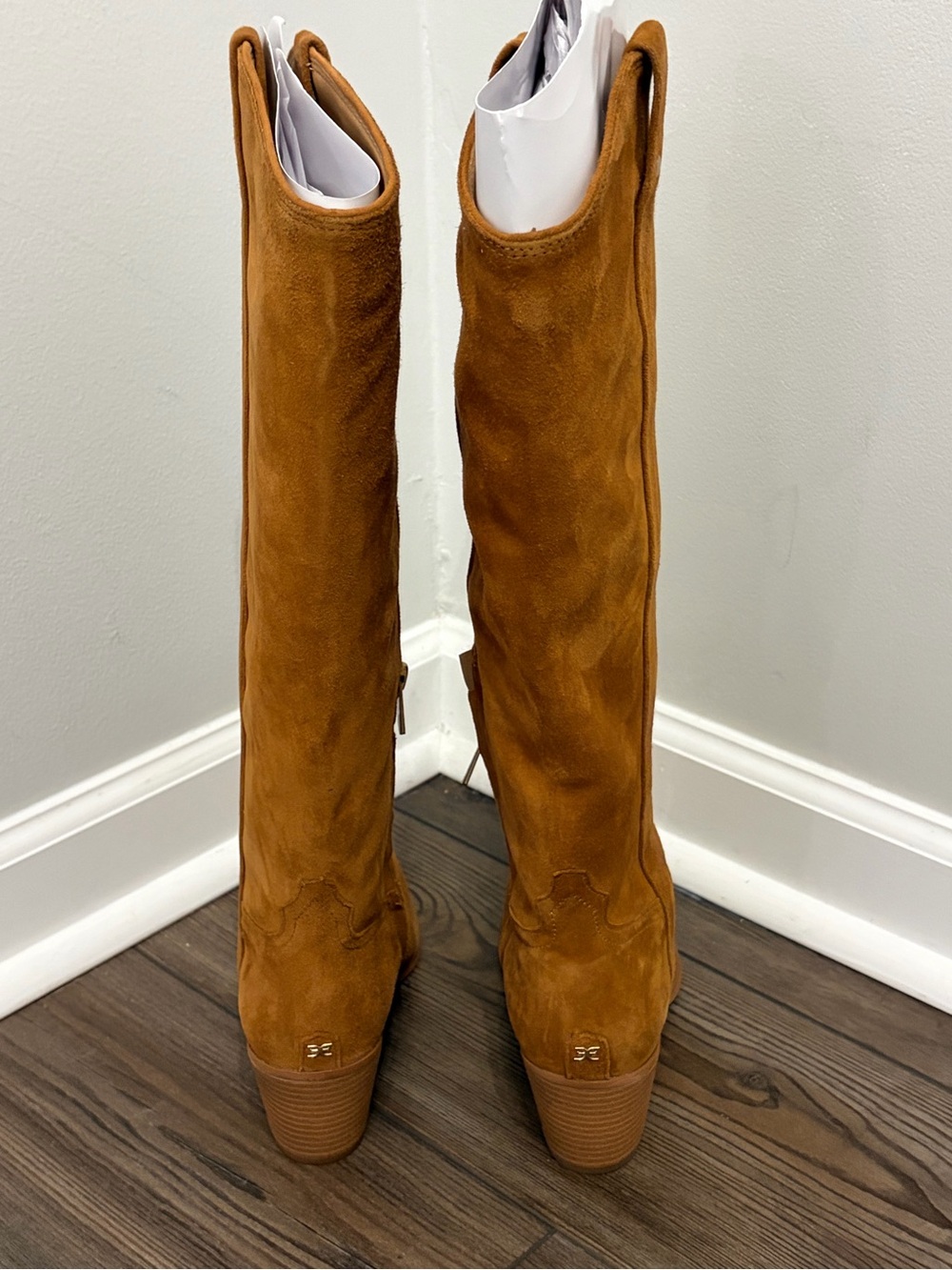 Sam Edelman Tall Suede Over-the-Knee Boots - Chestnut - Picture 5 of 12